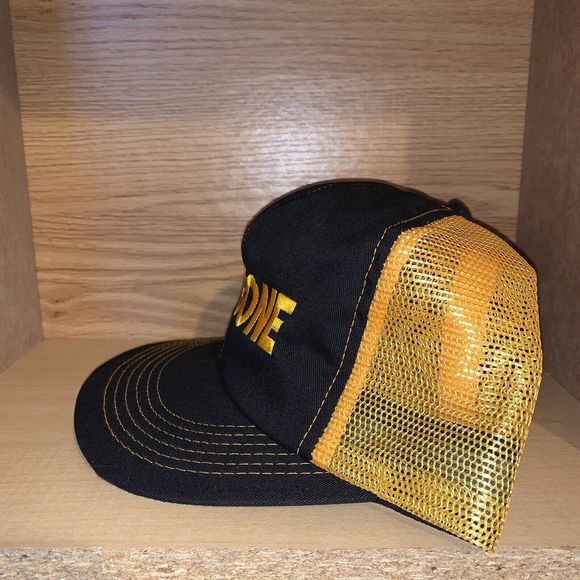 Vintage Pettibone Machinery K-Products RARE Yellow Mesh Trucker Snapback Hat - Picture 4 of 8